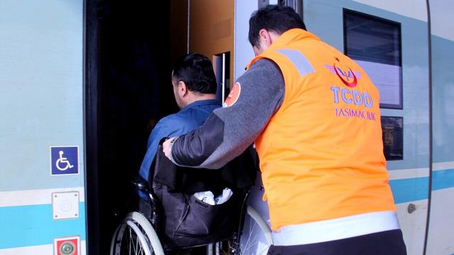 Demir yollarında 9 milyon engelli yolcuya ücretsiz seyahat imkanı tanındı