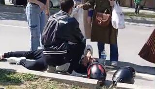 Motosiklet otomobil ile &ccedil;arpıştı: 1 yaralı