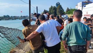 Nehirde kaybolan gen&ccedil; hastaneye kaldırıldı