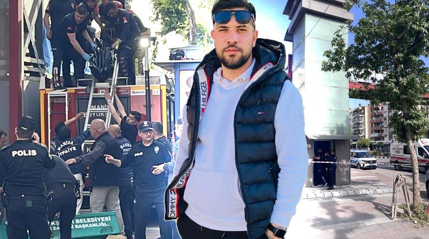 Manisa'da feci &ouml;l&uuml;m! Asans&ouml;r boşluğunda sıkışan gen&ccedil; hayatını kaybetti