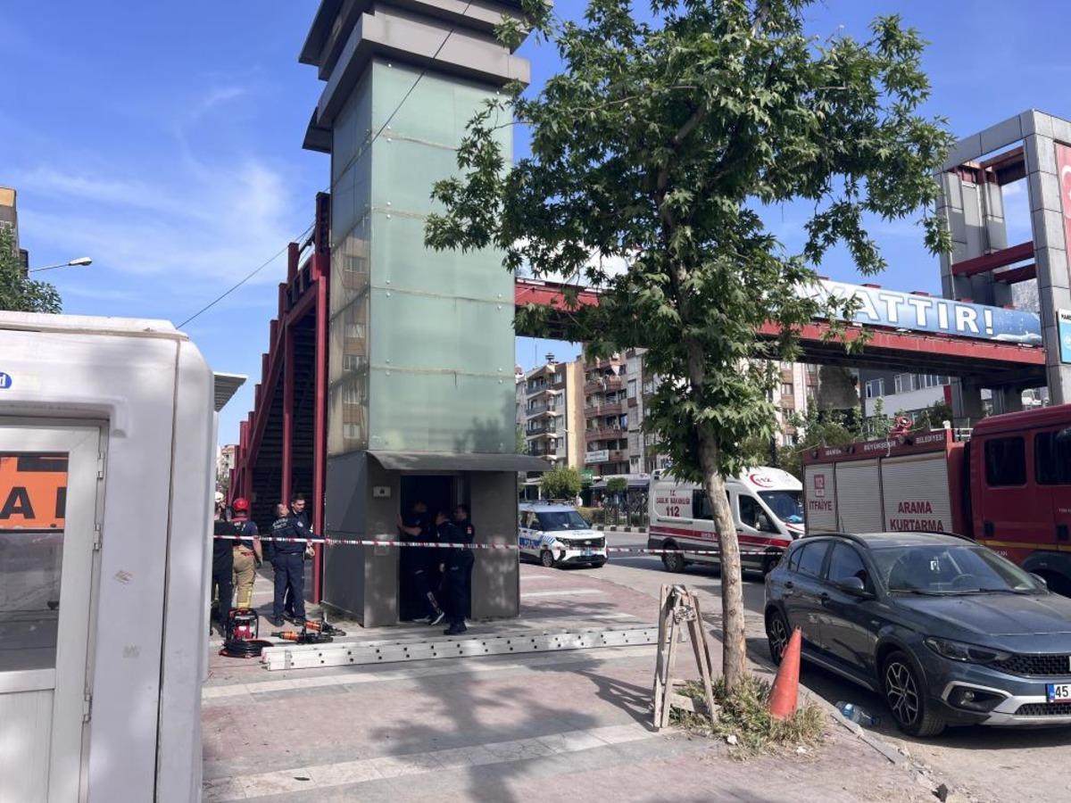 Manisa da feci &ouml;l&uuml;m! Asans&ouml;r boşluğunda sıkışan gen&ccedil; hayatını kaybetti 4