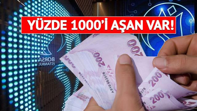 Y&uuml;zde 1000'in &uuml;zerinde artış! Son 1 yılda en &ccedil;ok kazandıran 10 hisse listesi