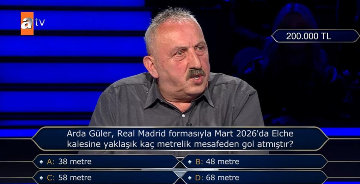 Kim Milyoner İster de Arda G&uuml;ler sorusu! "Helal olsun uşağım!" 1