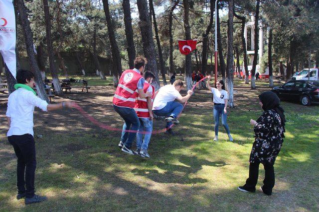 Samsun'da çocuklar Kızılay'ın festivalinde eğlendi