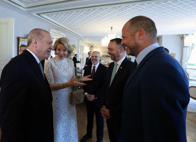 Cumhurbaşkanı Erdoğan, Krali&ccedil;e Mathilde&rsquo;yi kabul etti 5