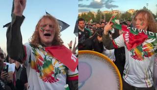 Amedspor kutlamalarında ilgin&ccedil; anlar! Amerikalı vatandaş kendinden ge&ccedil;ti