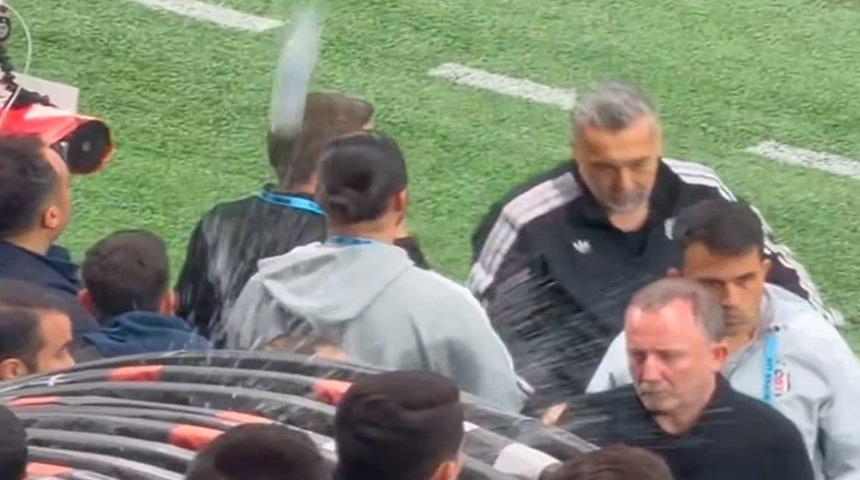 Ma&ccedil; sonunda Sergen Yal&ccedil;ın'a su şişesi atmıştı! Cezası belli oldu