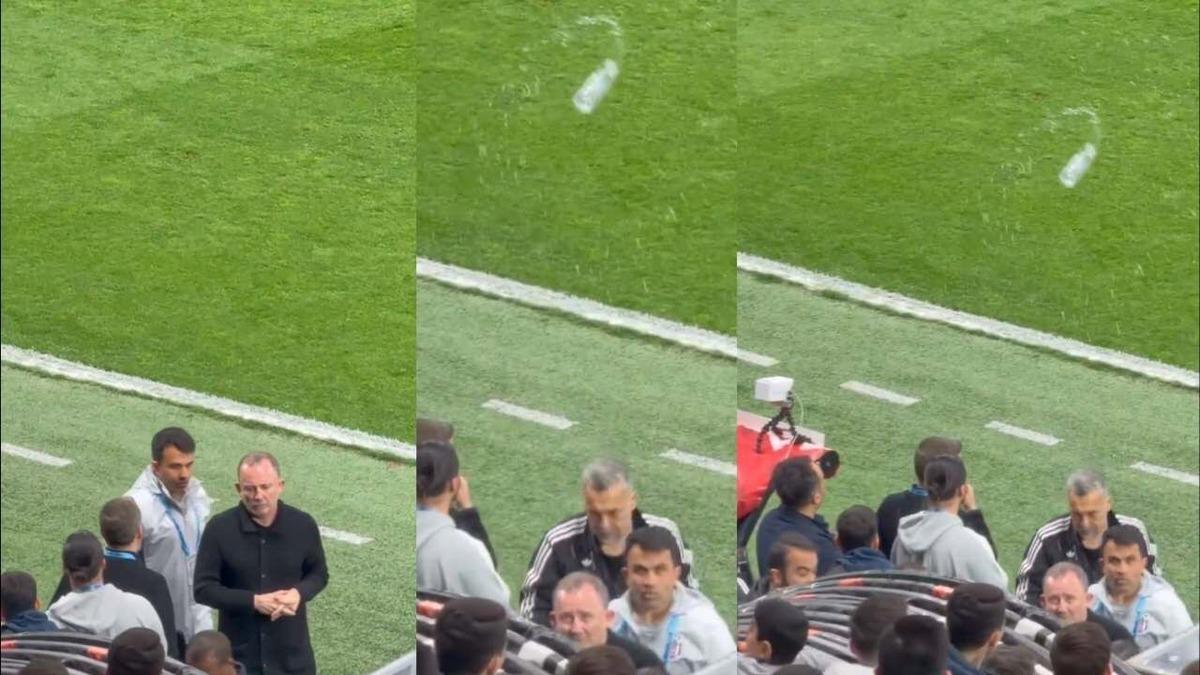 Maç sonunda Sergen Yalçın a su şişesi atmıştı! Cezası belli oldu 1