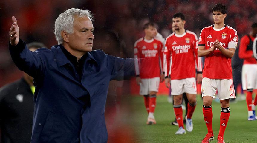 Benfica&rsquo;ya Şampiyonlar Ligi şoku! Mourinho namağlup ama 3. sırada