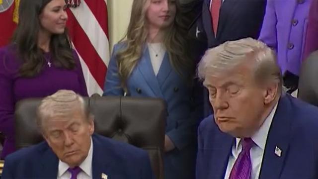 Kaderin Trump'a cilvesi kamerada