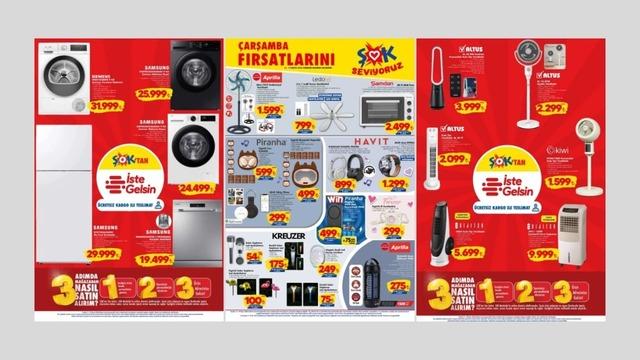 ŞOK'a kule tipi vantilatörler geliyor! 13 Mayıs 2026 ŞOK aktüel kataloğu