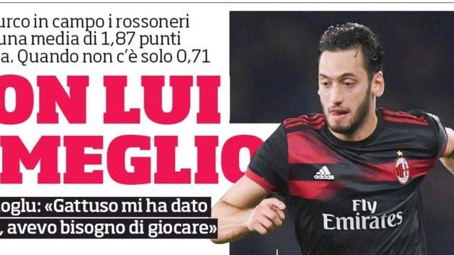 Hakan Çalhanoğlu: “Gattuso oyun kaliteme güvendi”