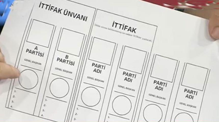 İşte 24 Haziran seçiminde kullanılacak oy pusulası!