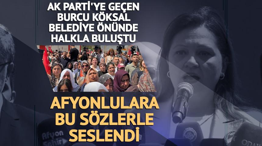 AK Parti'ye ge&ccedil;ti, belediye &ouml;n&uuml;nde halka seslendi