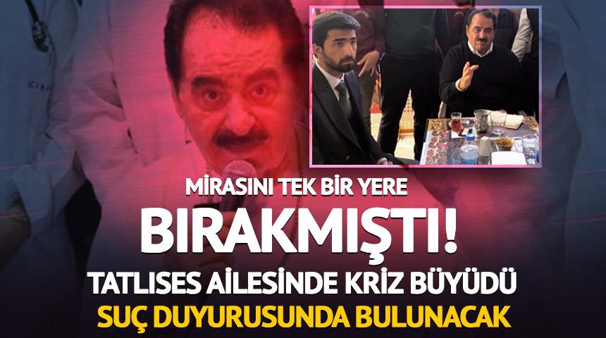 Tatlıses ailesinde kriz b&uuml;y&uuml;d&uuml;! Su&ccedil; duyurusunda bulunacak