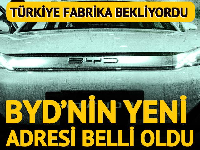 Manisa'da fabrika kuracaktı: BYD'nin yeni adresi belli oldu!
