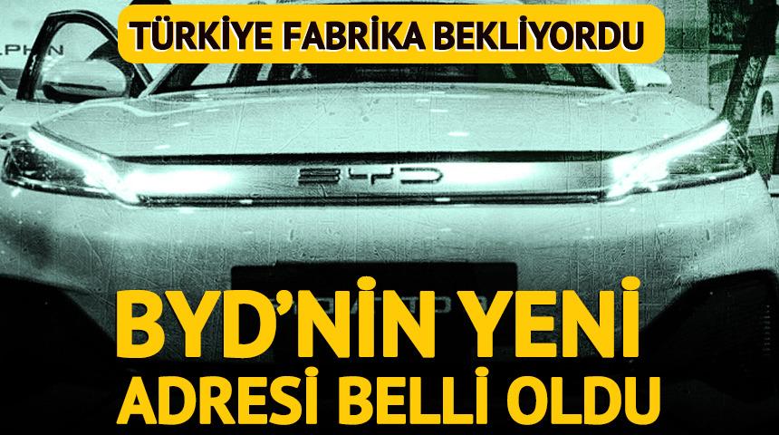 Manisa'da fabrika kuracaktı: BYD'nin yeni adresi belli oldu!