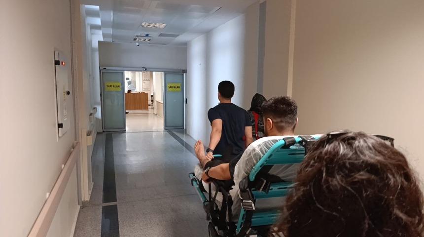 Elektrikli bisiklet devrildi: 1 yaralı