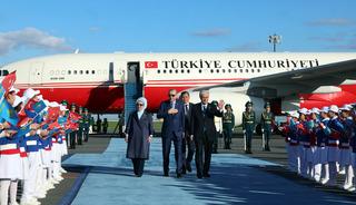 Cumhurbaşkanı Erdoğan, Kazakistan'da resmi t&ouml;renle karşılandı