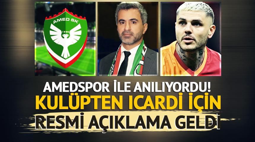 Amedspor'dan Icardi i&ccedil;in resmi a&ccedil;ıklama!