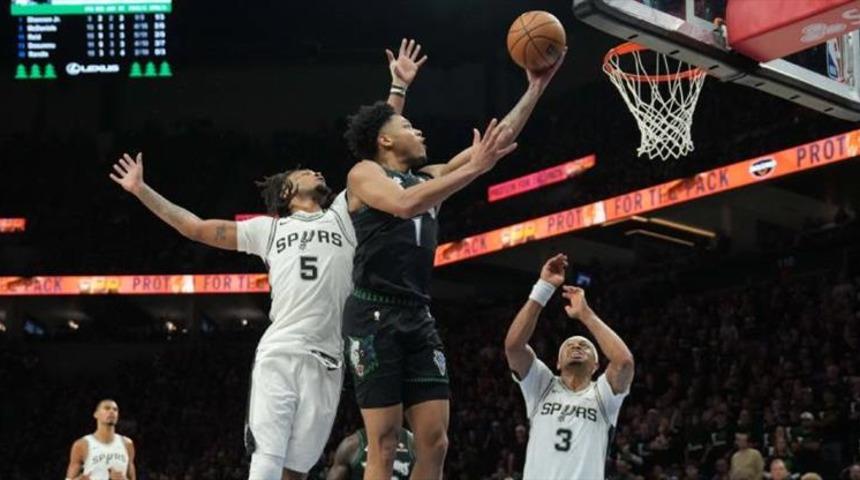 NBA'de Timberwolves'u yenen Spurs, seride 3-2 &ouml;ne ge&ccedil;ti
