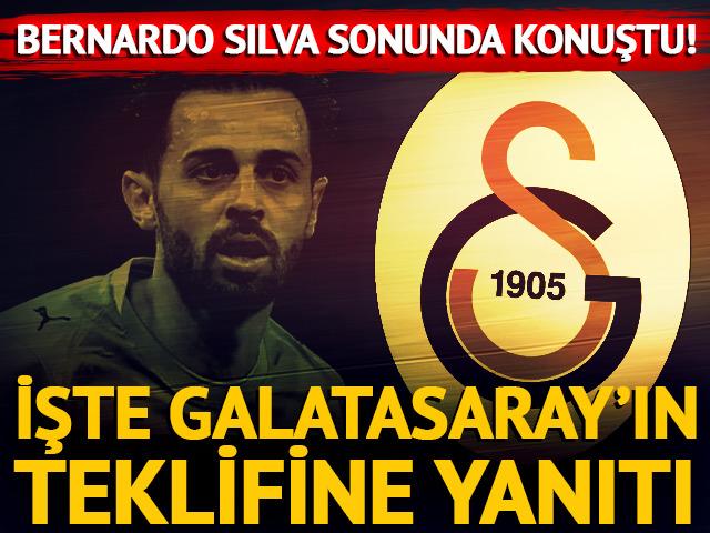Bernardo Silva sonunda konuştu! İşte Galatasaray'ın teklifine yanıtı