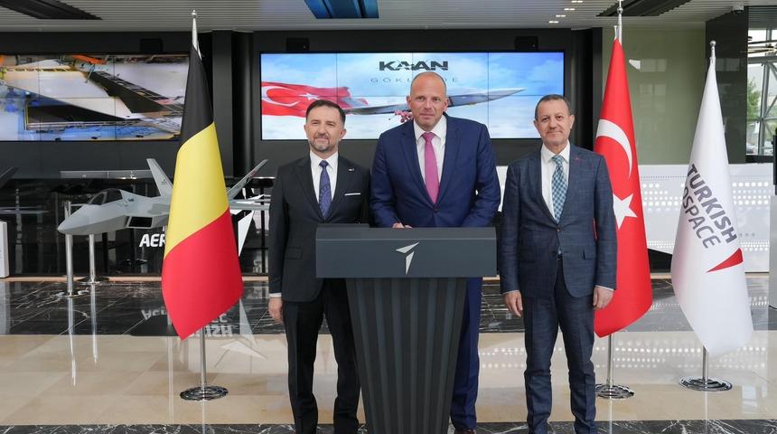 Bel&ccedil;ika Savunma Bakanı Francken TUSAŞ'ı ziyaret etti