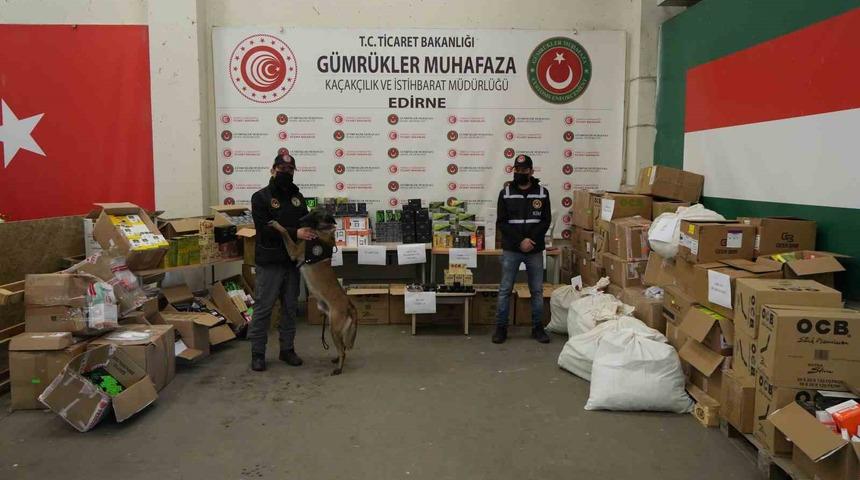 Kapıkule&rsquo;de dev operasyon: Milyonlarca liralık ka&ccedil;ak eşya ve uyuşturucu ele ge&ccedil;irildi