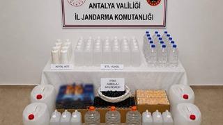 Antalya’da 160 litre etil alkol ele geçirildi