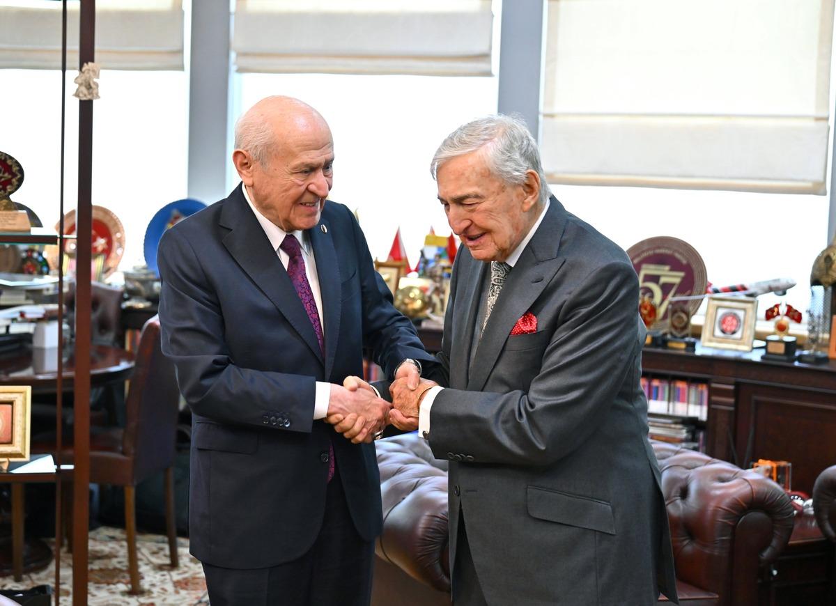 Rahmi Ko&ccedil; ve Ali Ko&ccedil; tan Devlet Bah&ccedil;eli ye ziyaret 1