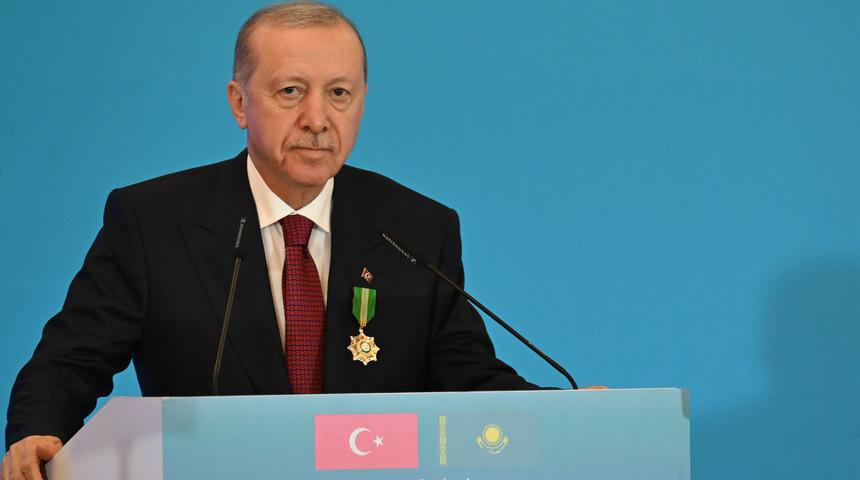 Cumhurbaşkanı Erdoğan'dan Kazakistan'da 'petrol' mesajı 