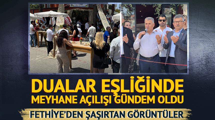 Dualar eşliğinde meyhane a&ccedil;ılışı g&uuml;ndem oldu