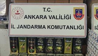 Ankara&rsquo;da bir bu&ccedil;uk ton ka&ccedil;ak zeytinyağı ele ge&ccedil;irildi