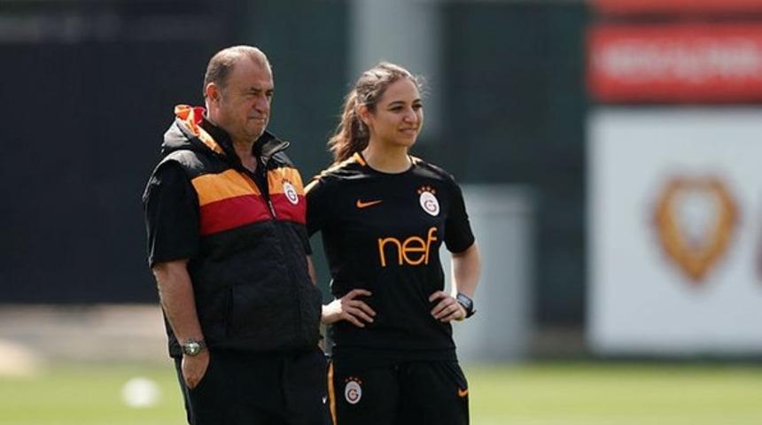 Galatasaray antrenmanında Aysel Uçkan sürprizi