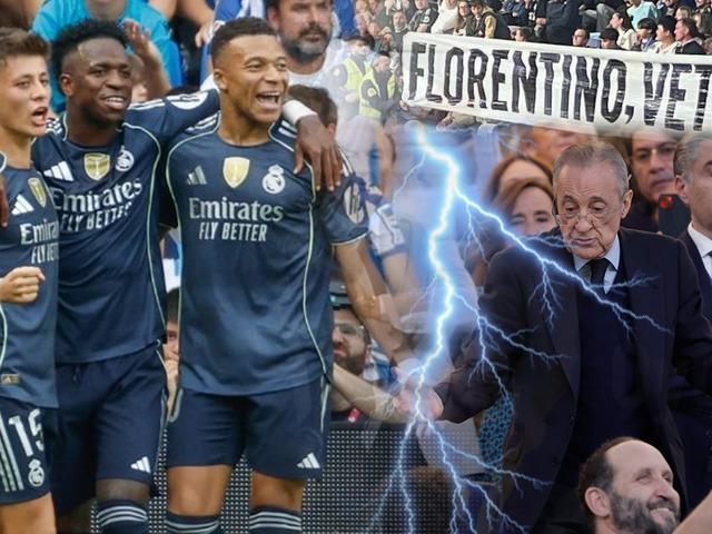Real Madrid'te kaos! Başkan Perez taraftarla kavga etti! Islıklar doldu