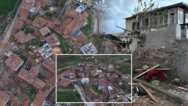 Yer: Çorum! Hortum bir köyü yerle bir etti, Vali açıklama yaptı: Evlerin yüzde 80’i oturulamayacak durumda