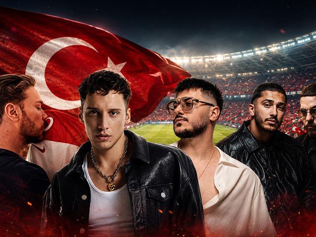 Milli takımın D&uuml;nya Kupası heyecanına m&uuml;zik d&uuml;nyasından şarkılı destek