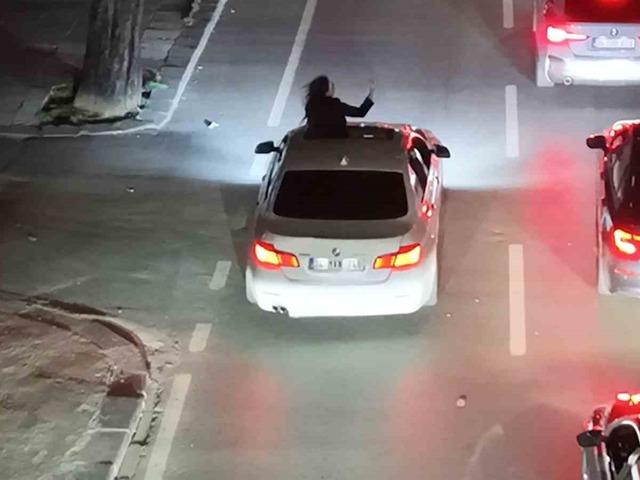 Sunrooftan &ccedil;ıktı, ceza yiyince beddua etti
