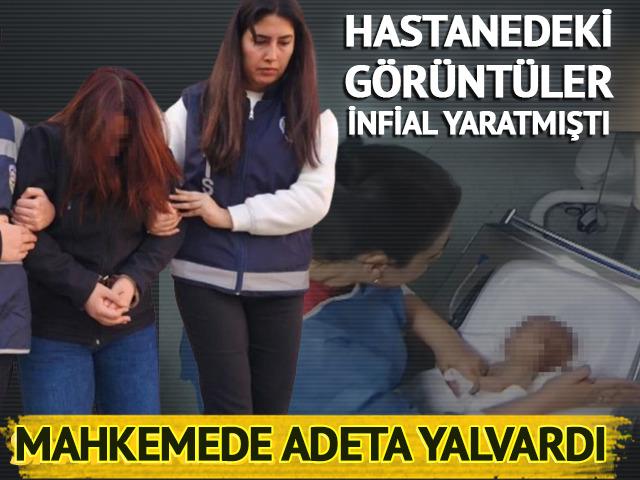 5 g&uuml;nl&uuml;k bebeği darp etmişti! Mahkemede adeta yalvardı