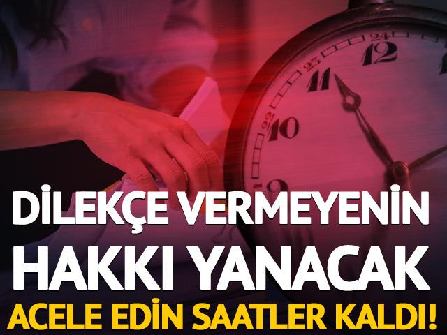 Dilek&ccedil;e vermeyen bundan mahrum kalacak