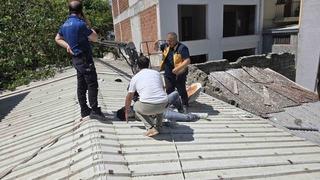 Mudanya’da can pazarı...6.kattan devrilen vinçte 2 işçi yaralandı
