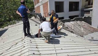 Mudanya&rsquo;da can pazarı...6.kattan devrilen vin&ccedil;te 2 iş&ccedil;i yaralandı