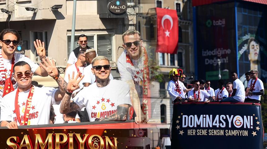 Atkı g&ouml;steren Fenerbah&ccedil;elilere Galatasaray otob&uuml;s&uuml;nden m&uuml;zikli yanıt!