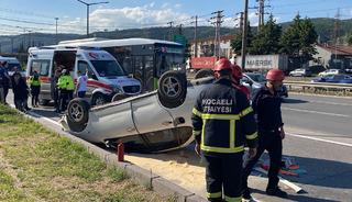 Kocaeli'de trafik kazası! Yaralılar var