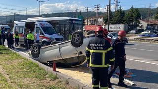 Kocaeli'de trafik kazası! Yaralılar var