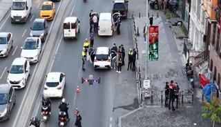 Fatih'te dron destekli asayiş ve narkotik denetimi