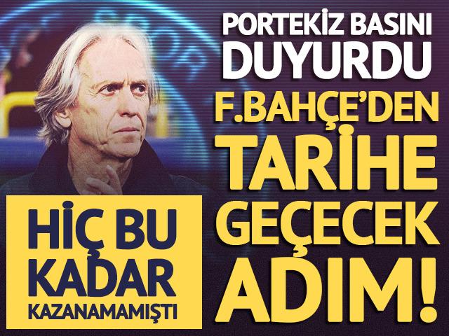 Fenerbah&ccedil;e'den tarihi hamle! Jorge Jesus i&ccedil;in rekor b&uuml;t&ccedil;e