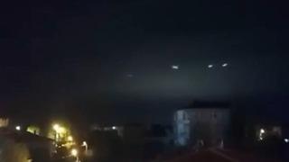 Sakarya’da gökyüzünde görülen ışıklar merak uyandırdı