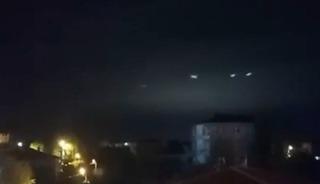 Sakarya&rsquo;da g&ouml;ky&uuml;z&uuml;nde g&ouml;r&uuml;len ışıklar merak uyandırdı