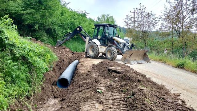 Yığılca Naşlar k&ouml;y&uuml;nde altyapı &ccedil;alışmaları s&uuml;r&uuml;yor 1